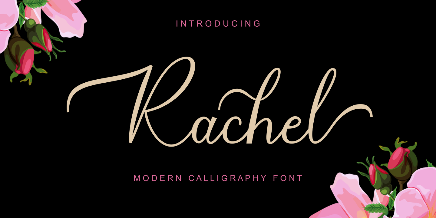 Example font Rachel #7
